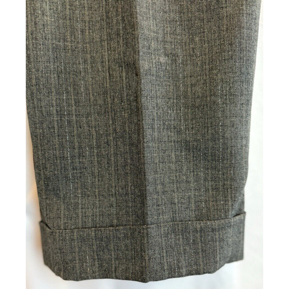 Womens Pinstripe Wide Leg Classic Minimalist Pants Size 22W Work Career Trousers - Picture 4 of 9